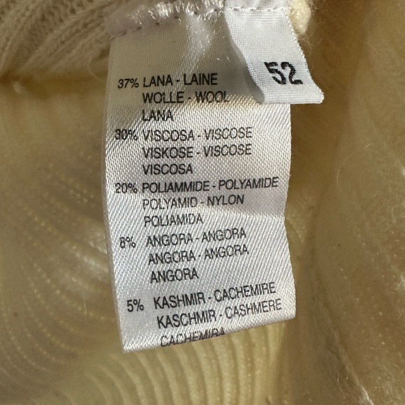 Vintage Stephan Janson Italian Designer Ivory Asymmetrical Zip Up Sweater Vest - Picture 6 of 6